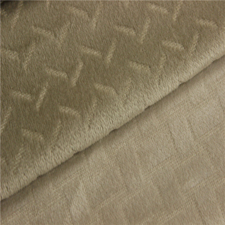 Commercial Soft Velvet Automotive Interior Fabric Customized Pile