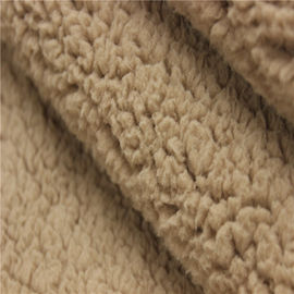 Wide Width Polyester Sherpa Fabric 7mm~15mm Pile For Home Textile