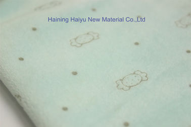 Warp Knitted Velour foil printed Carton Animal Minky Fabric for competitive price