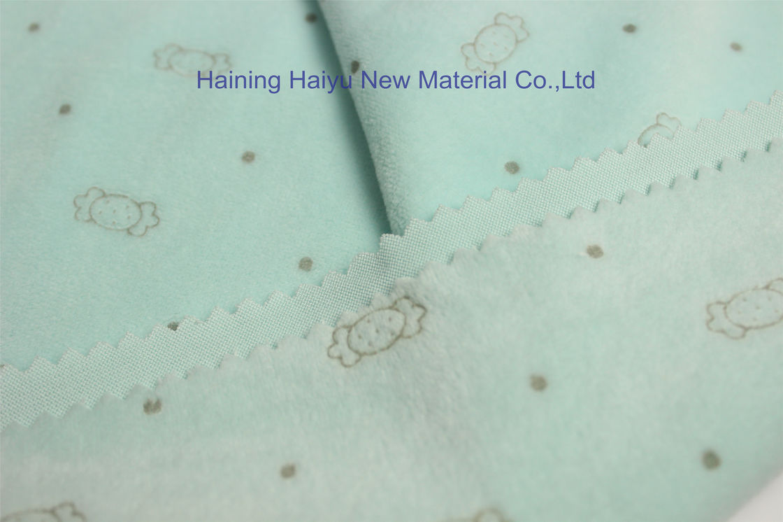 Warp Knitted Velour foil printed Carton Animal Minky Fabric for competitive price